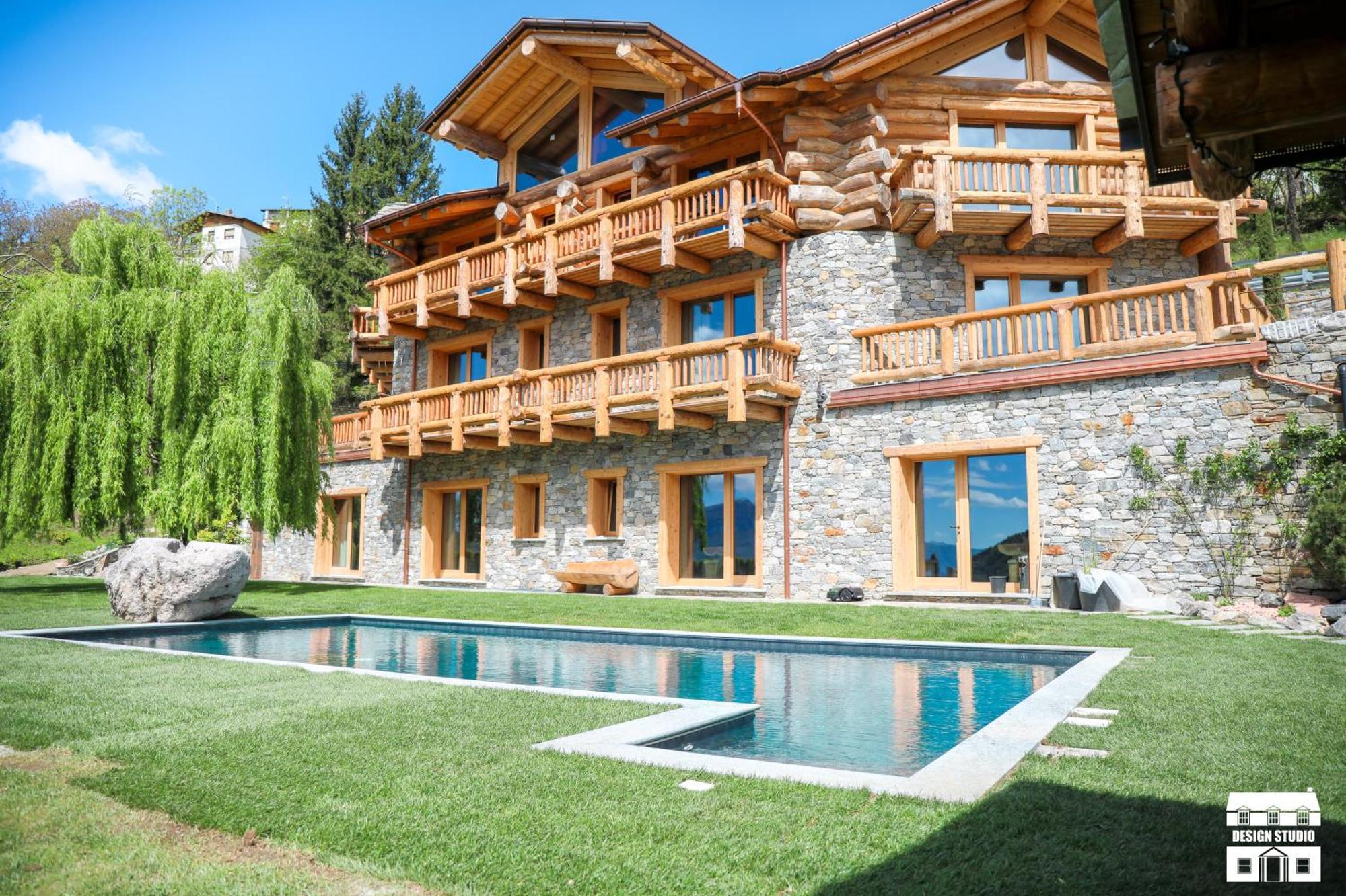 Chalet Antico Legno By Design Studio Sueglio Luaran gambar